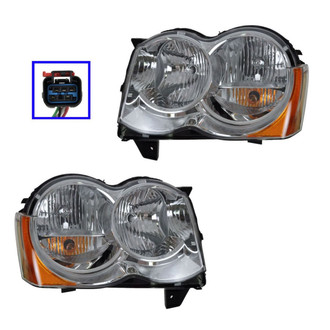 TRQ® - Driver and Passenger Side Replacement Headlights