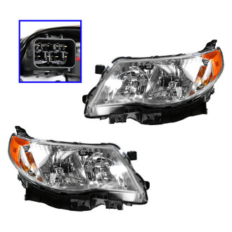 TRQ® - Driver and Passenger Side Replacement Headlights