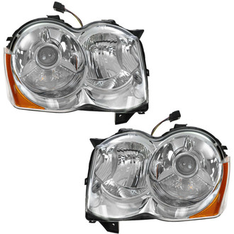 TRQ® - Driver and Passenger Side Replacement Headlights