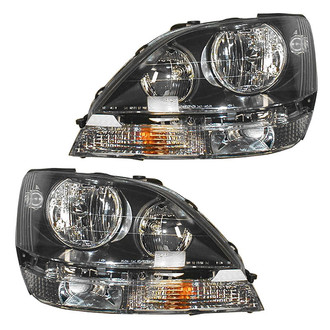 TRQ® - Driver and Passenger Side Replacement Headlights