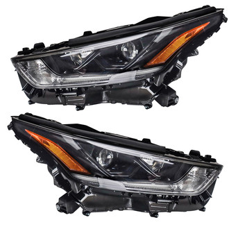 TRQ® - Driver and Passenger Side Replacement Headlights