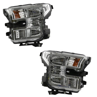 TRQ® - Driver and Passenger Side Replacement Headlights