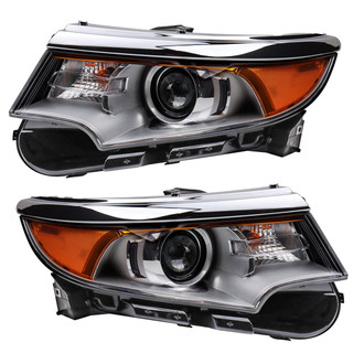 TRQ® - Driver and Passenger Side Replacement Headlights