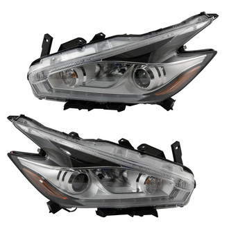 TRQ® - Driver and Passenger Side Replacement Headlights