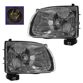 TRQ® - Driver and Passenger Side Replacement Headlights