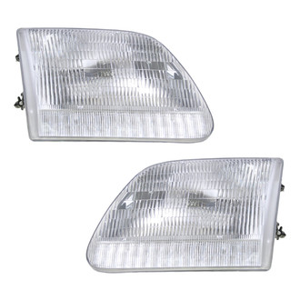 TRQ® - Driver and Passenger Side Replacement Headlights