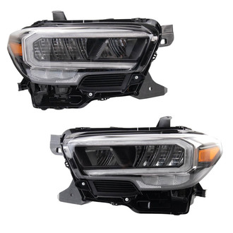 TRQ® - Driver and Passenger Side Replacement Headlights