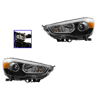 TRQ® - Driver and Passenger Side Replacement Headlights