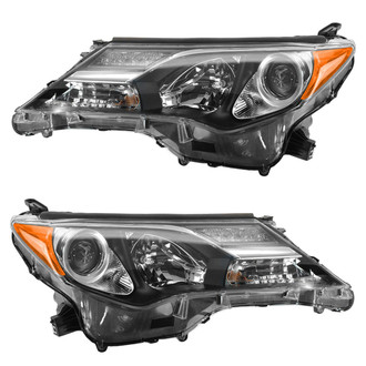 TRQ® - Driver and Passenger Side Replacement Headlights