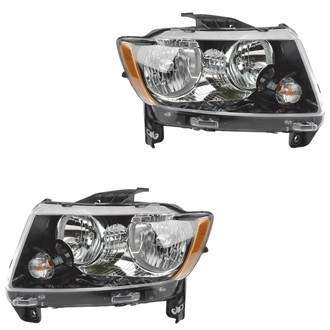 TRQ® - Driver and Passenger Side Replacement Headlights