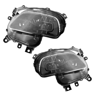 TRQ® - Driver and Passenger Side Replacement Headlights