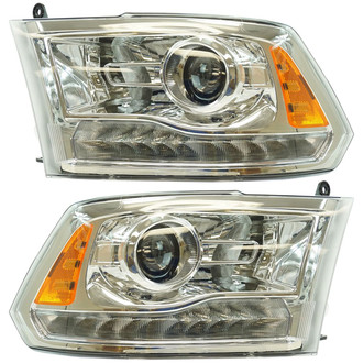 TRQ® - Driver and Passenger Side Replacement Headlights