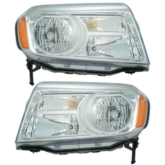 TRQ® - Driver and Passenger Side Replacement Headlights
