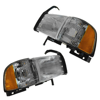 TRQ® - Driver and Passenger Side Replacement Headlights