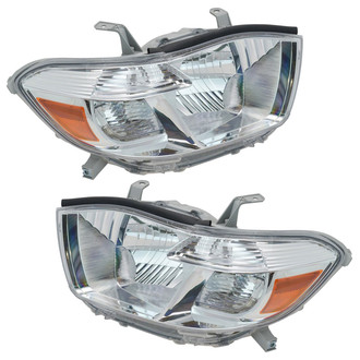 TRQ® - Driver and Passenger Side Replacement Headlights