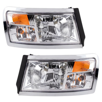 TRQ® - Driver and Passenger Side Replacement Headlights