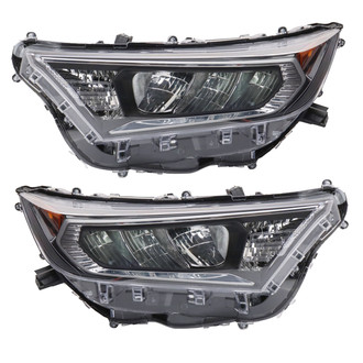 TRQ® - Driver and Passenger Side Replacement Headlights