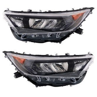 TRQ® - Driver and Passenger Side Replacement Headlights