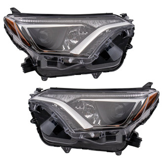 TRQ® - Driver and Passenger Side Replacement Headlights