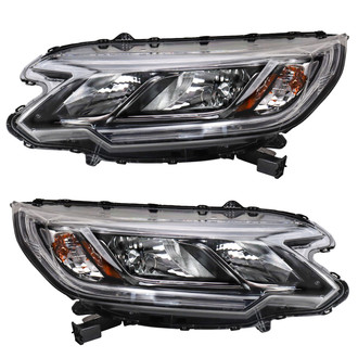 TRQ® - Driver and Passenger Side Replacement Headlights