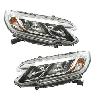TRQ® - Driver and Passenger Side Replacement Headlights