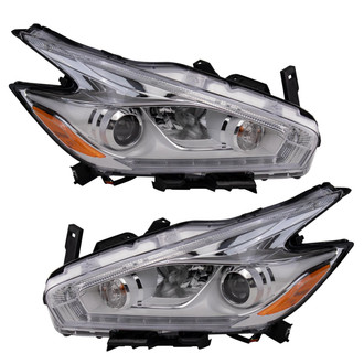 TRQ® - Driver and Passenger Side Replacement Headlights