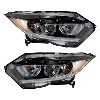 TRQ® - Driver and Passenger Side Replacement Headlights