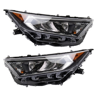 TRQ® - Driver and Passenger Side Replacement Headlights