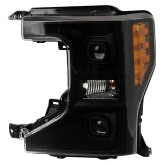 TRQ® - Driver Side Black Projector Headlight