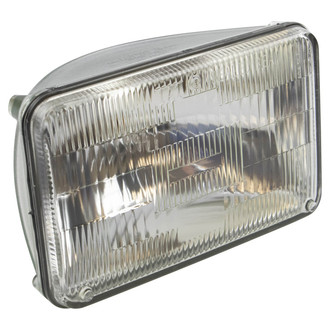 TRQ® - 4x6" Rectangular Chrome Factory Style Headlight