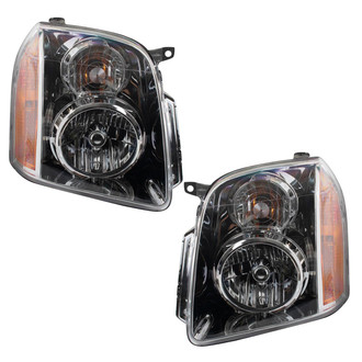 TRQ® - Driver and Passenger Side Black Euro Headlights
