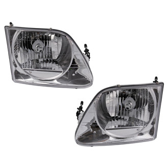 TRQ® - Driver and Passenger Side Replacement Headlights