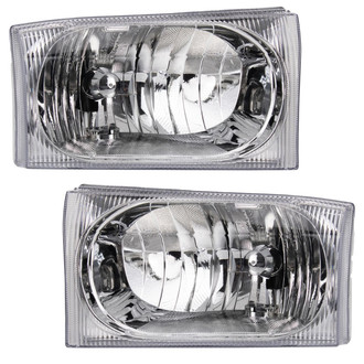 TRQ® - Driver and Passenger Side Replacement Headlights
