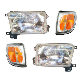 TRQ® - Driver and Passenger Side Replacement Headlights