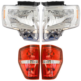 TRQ® - Driver and Passenger Side Replacement Headlights