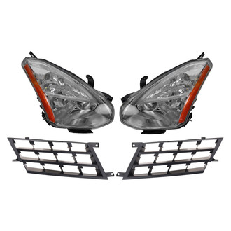 TRQ® - Driver and Passenger Side Replacement Headlights