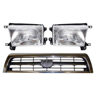 TRQ® - Driver and Passenger Side Replacement Headlights