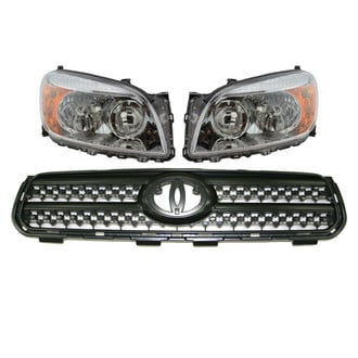 TRQ® - Driver and Passenger Side Replacement Headlights