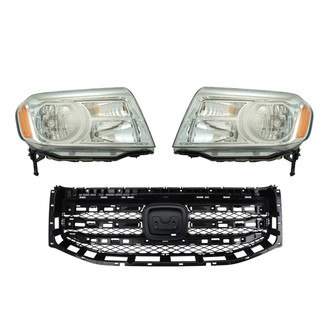 TRQ® - Driver and Passenger Side Replacement Headlights