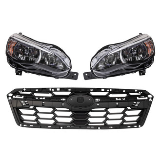 TRQ® - Driver and Passenger Side Replacement Headlights