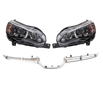 TRQ® - Driver and Passenger Side Replacement Headlights