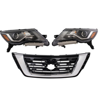 TRQ® - Driver and Passenger Side Replacement Headlights