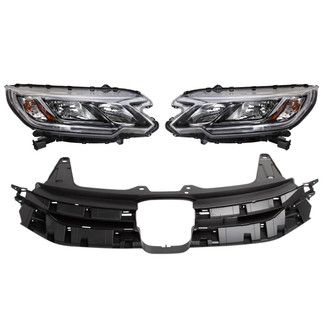 TRQ® - Driver and Passenger Side Replacement Headlights
