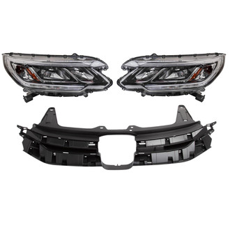 TRQ® - Driver and Passenger Side Replacement Headlights