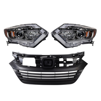 TRQ® - Driver and Passenger Side Replacement Headlights