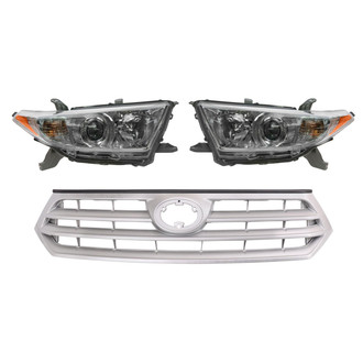 TRQ® - Driver and Passenger Side Replacement Headlights
