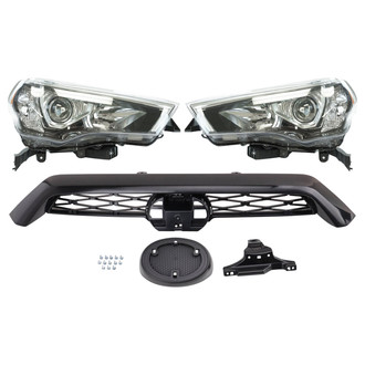 TRQ® - Driver and Passenger Side Replacement Headlights
