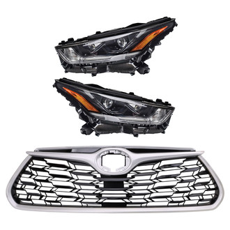 TRQ® - Driver and Passenger Side Replacement Headlights