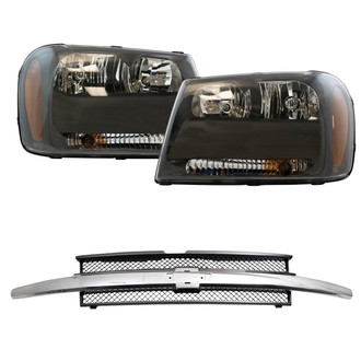 TRQ® - Driver and Passenger Side Replacement Headlights