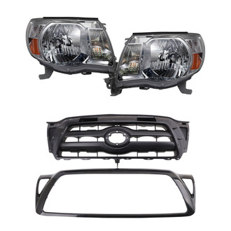 TRQ® - Driver and Passenger Side Replacement Headlights